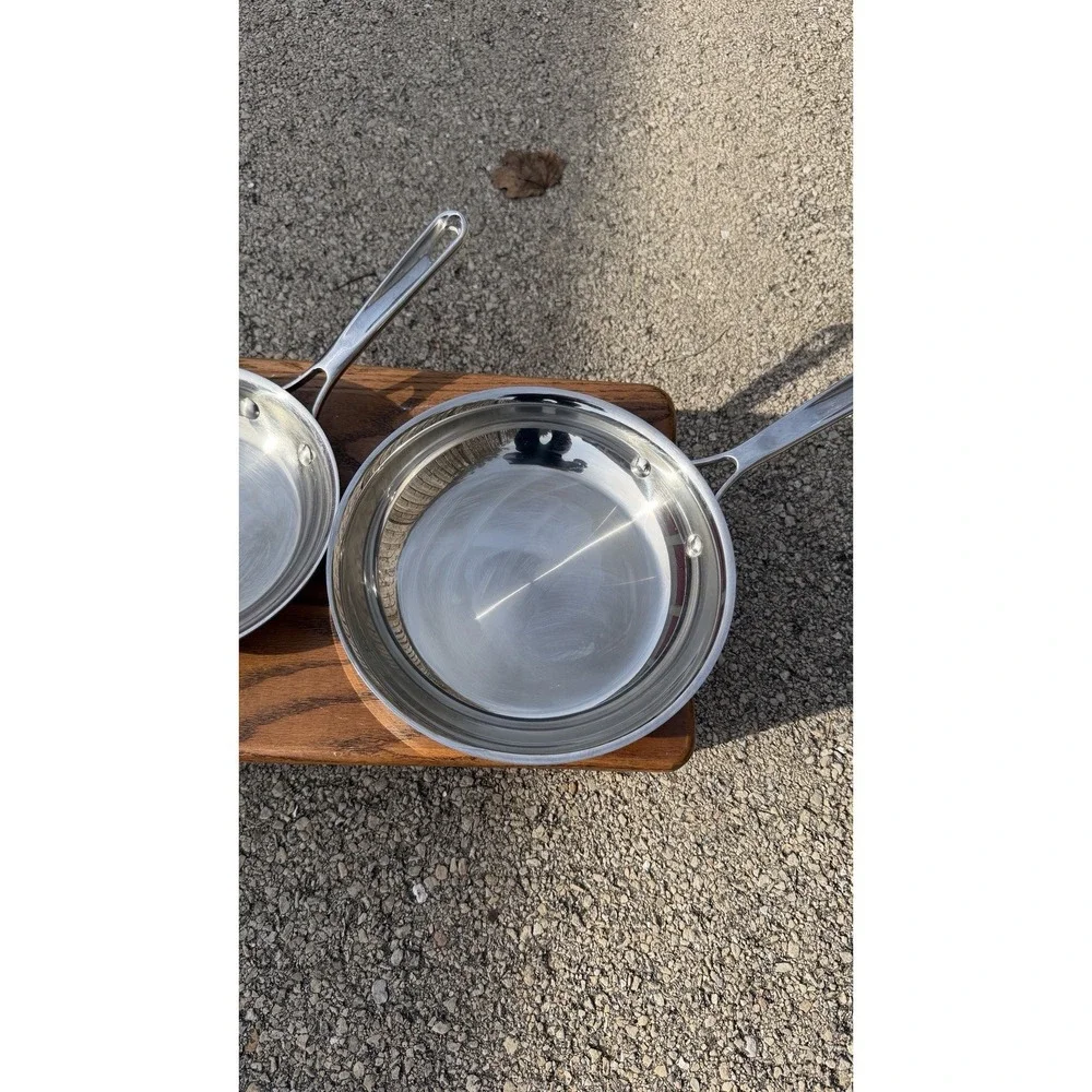 Technique Clad Tri-Ply Stainless Steel Fry‎ Pan Set 8